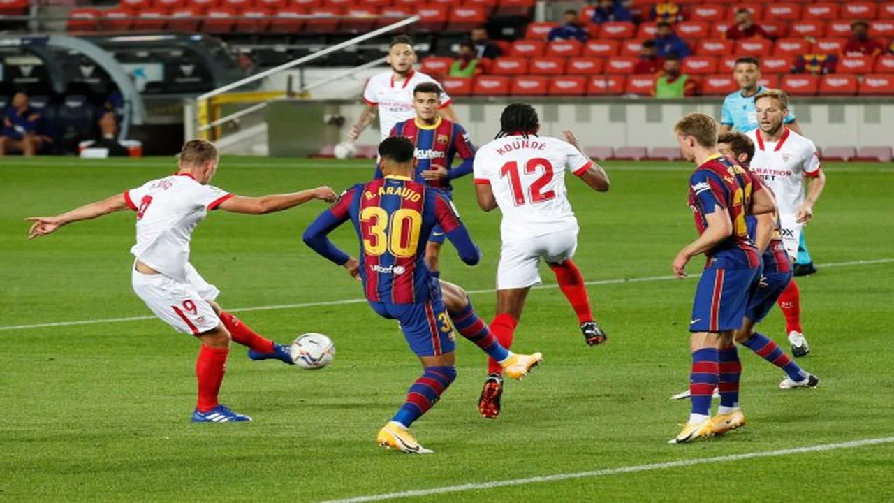 موعد مباراة برشلونة وإشبيلية والقنوات الناقلة ومعلق اللقاء المرتقب في الدوري الإسباني